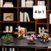4 in 1 Bonsai Tree Building Blocks Set, 529PCS Botanical Model with Seasonal Transformations, Creative Nature Construction Kit for Relaxation, Home Dcor and STEM Learning Gift for Adults and Kids view 2