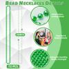 72 PCS St. Patricks Day Beads Necklace, Christmas Bead Necklaces, Green Mardi Gras Beads, 33 Inch Green Bead Necklaces for Mardi Gras St. Patricks Day Day Christmas Festive Events, Party Favors view 3