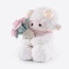 11.4" White Lamb Plush Stuffed Animal with Removable Bouquet of Pink Roses - Ultra Soft & Interactive Cuddly Toy Gift, A Surprise That Never Fades view 3