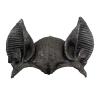 2 Pcs Bat Ears and Mask Set,Half Face Skull Bat Mask,Skeleton Bat Costume for Role-Play Party,Animal Skull Masks (Silver) view 2