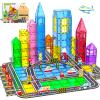 106Pcs Magnetic Tiles, Magnetic Building Blocks, Preschool Montessori Toys Gift for 3+ Year Old Boys and Girls, Sensory Toys for Kids Aged 3-5 and 4-8, Ideas for Toddler with Autism Christmas view 1