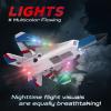 CKYSCHN F22 Remote Control Airplane 4 Channel with Lights | 2.4G Fighter RC Plane with 3 Flight Modes for Beginners - RTF RC Airplane for Adults 37 Minutes Flight Time view 3