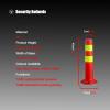 High Visibility PU Elastic Column Barricade - Flexible Traffic Posts for Driveways and Parking Areas(Black,Tall/17.7in) view 2