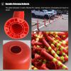 High Visibility PU Elastic Column Barricade - Flexible Traffic Posts for Driveways and Parking Areas(Black,Tall/17.7in) view 4