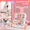 AuntyFey Baby Walker, 3 in 1 Push Walker for Baby Girls Boys, Baby Walking Toy for 1 Year Old Learning to Walk, Sit to Stand Baby Walker Push Toy for Girl 12 Months, Pink view 3
