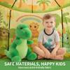 Amplov LED Dinosaur Play Tent for Kids, 53"  41" Light Up Pop Up Indoor/Outdoor Playhouse Fort with Carrying Bag, Foldable Dino Pretend Play Tent for Toddlers Ages 35, Ideal Gift for Ages 39 view 4