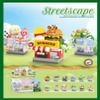 12 Set Shop City Street View House Mini Building Micro Blocks Toy Store Set Shop for Home Decor Toys Birthday Gifts for Adults and Kids view 2
