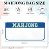 BuyCard Empty Mahjong Tiles, Zippered Case for American Mahjong Set, Mahjong Gift Accessories Organizer, Card Holder Bouch (Case Only) (Blue) view 2