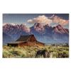 Jigsaw Puzzles 1000 Pieces for Adult Moulton Barn Tetons Morning Light Puzzle Game for Family Wooden Puzzle Toy Educational Games Puzzles for Home Decor view 1
