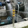 Stainless Steel Bollard - 60/75/100cm Driveway Barrier Posts with High-Visibility Reflective Strips((1pcs)/3.5 * 23.6in) view 2