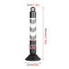 80cm Tall Reflective Traffic Cones - Durable PU Parking Bollards for Driveway and Construction Zones(White+red,2 pack) view 2