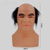 Mqhxellw Funny Latex Head Cover Mask for Bald male uncle with Makeup, Party Prop for Halloween Costume Party Show view 4