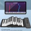 Asixxsix 88 Key Hand Roll Piano, Folding Piano Keyboard with 128 Tones 128 Rhythms USB MIDI Output, Portable Keyboard Piano for Beginners Kids Adults Classroom Teaching view 2