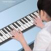 Asixxsix 88 Key Hand Roll Piano, Folding Piano Keyboard with 128 Tones 128 Rhythms USB MIDI Output, Portable Keyboard Piano for Beginners Kids Adults Classroom Teaching view 3