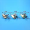 RC Boat 3-Blade Brass Propeller 36mm 37mm  3.18mm 4mm 4.76mm Shaft Hole Options  Metal Upgrade for Model Boats(36mm/3.18mm) view 2