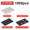 1000 Sets DIY Square Photo Badge Button Press Machine Consumables,Photo Magnet Making Machine Consumables,Use in Refrigerators and Anywhere There is Iron Acrylic-2.1x3.2in view 2