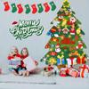 2025 New Montessori Felt Christmas Tree for Toddlers - 3D Felt Xmas Tree with Lights, DIY Holiday Decoration, Wall-Mounted Decor, Ideal DIY Felt Christmas Tree Set (2 Pcs) view 2