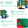 2025 New Montessori Felt Christmas Tree for Toddlers - 3D Felt Xmas Tree with Lights, DIY Holiday Decoration, Wall-Mounted Decor, Ideal DIY Felt Christmas Tree Set (2 Pcs) view 3