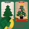 2025 New Montessori Felt Christmas Tree for Toddlers - 3D Felt Xmas Tree with Lights, DIY Holiday Decoration, Wall-Mounted Decor, Ideal DIY Felt Christmas Tree Set (2 Pcs) view 4