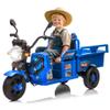 12V Kids Electric 3-Wheel Cargo Truck, Ride on Toy with 12.6" Extra Wide Seat, Toddler Ride on Car with Large Storage Space, Music, Non-Slip 3-Wheel Design & LED Lights (Blue) view 1