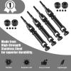 45 Steel CVD Universal Joint Drive Shaft Front Rear and Wheel Hex Set for Traxxas 1/16 Mini Maxx 4WD RC Truck 107154-1 - Upgrade Replacement for Parts 10750, 10750X, 3654 (Black) view 3