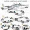 GIAT Race Car Tracks Set - Birthday Gift for 3 4 5 6 7 Year Old Boys, 290+ PCS Flexible Train Track Kit for Kids, Interactive Toy with Cars and Rocket view 4