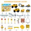 ToyFuntasy Construction Race Tracks Toys for Kids - 330+ PCS Track Play Set with Cars and Construction Trucks, Best Birthday Gifts for 3 4 5 6 7 Year Old Boys, Flexible DIY Engineering Building Set view 4