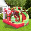 Inflatable Bounce House Christmas Bouncy Castle with Blower Blow Up Jumping Castle with Slide for Indoor & Outdoor 114.17 * 120.07 * 84.64in view 1