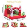 Inflatable Bounce House Christmas Bouncy Castle with Blower Blow Up Jumping Castle with Slide for Indoor & Outdoor 114.17 * 120.07 * 84.64in view 2