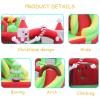 Inflatable Bounce House Christmas Bouncy Castle with Blower Blow Up Jumping Castle with Slide for Indoor & Outdoor 114.17 * 120.07 * 84.64in view 3