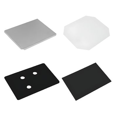 1000 Sets DIY Square Photo Badge Button Press Machine Consumables,Photo Magnet Making Machine Consumables,Use in Refrigerators and Anywhere There is Iron Acrylic-2.6x3.6in