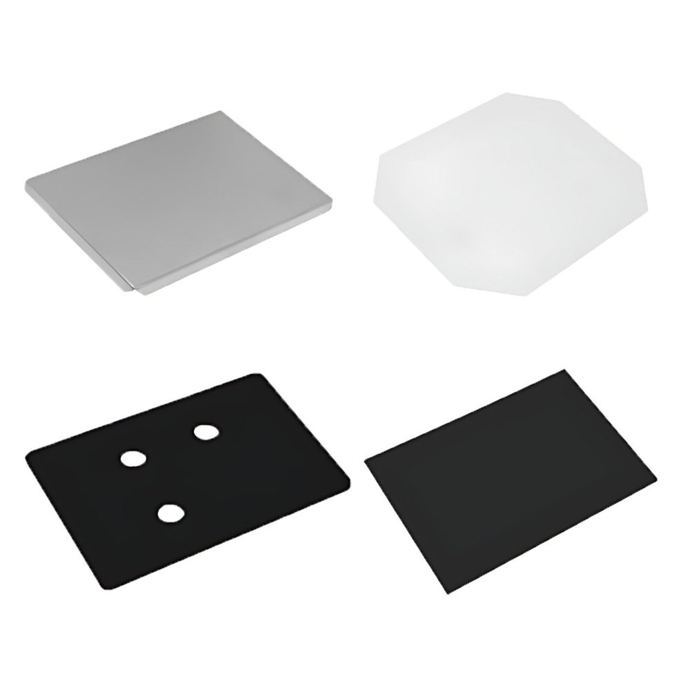 1000 Sets DIY Square Photo Badge Button Press Machine Consumables,Photo Magnet Making Machine Consumables,Use in Refrigerators and Anywhere There is Iron Acrylic-2.6x3.6in