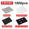 1000 Sets DIY Square Photo Badge Button Press Machine Consumables,Photo Magnet Making Machine Consumables,Use in Refrigerators and Anywhere There is Iron Acrylic-2.6x3.6in view 2