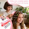 CLRDZN Hair Gem Stamper Kit,Hair Ties and Hair Clips Bling Hair Jewels for Girls Toys, Hair Styling Tool with Reusable Shining Diamonds, Birthday Gifts Toys for Girls Ages 3 4 5 6 8-12 view 2