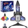 VisionX Rocket Launcher for Kids, 2nd Gen Improved Design, Launch Up to 200ft, Auto-Launch Rocket Toy with Parachute, Outdoor Toys for Ages 5-13, for Boys & Girls, Black view 1