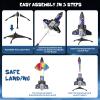 VisionX Rocket Launcher for Kids, 2nd Gen Improved Design, Launch Up to 200ft, Auto-Launch Rocket Toy with Parachute, Outdoor Toys for Ages 5-13, for Boys & Girls, Black view 3