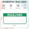 BuyCard Empty Mahjong Tiles, Zippered Case for American Mahjong Set, Mahjong Gift Accessories Organizer, Card Holder Bouch (Case Only) Green view 2