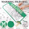 BuyCard Empty Mahjong Tiles, Zippered Case for American Mahjong Set, Mahjong Gift Accessories Organizer, Card Holder Bouch (Case Only) Green view 3