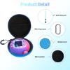 YAJOJO Carrying Case for Tamagotchi Paradise Virtual Interactive Pet Game Machine & Accessories- Hard Shell Protective Portable Travel Storage Bag with Wrist Strap& Carabiner,Blue view 2