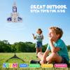 VisionX Kids Rocket Launcher Toy, 2nd Gen Improved Design, Launch Up to 200ft, Auto-Launch Rocket Toy with Parachute, Outdoor Toys for Kids 5-13, for Boys & Girl, Gray view 2