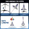 VisionX Kids Rocket Launcher Toy, 2nd Gen Improved Design, Launch Up to 200ft, Auto-Launch Rocket Toy with Parachute, Outdoor Toys for Kids 5-13, for Boys & Girl, Gray view 3