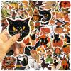 100PCS Halloween Stickers,Cool Ghost Decorative Sticker for Halloween Party Favor Decor for Water Bottles,Laptop,Luggage Phone, Vinyl Waterproof Decals Kids Sticker (Halloween Sticker) view 3
