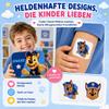 Paw Patrol Kids Bandages Licensed Product Metal Case with 24 Bandages Cute Design Storage Box for Children Portable First Aid Kit for Backpack & Purse view 2