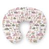 Pink Farm Animals Nursing Pillow Covers Barn Pig Duck Cow Horse Bows Tractors Soft Stretchy Nursing Cover for Breastfeeding Pillows Farmyard Pillow Slipcover for Baby Girls Boys Newborn Nursery view 1