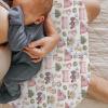 Pink Farm Animals Nursing Pillow Covers Barn Pig Duck Cow Horse Bows Tractors Soft Stretchy Nursing Cover for Breastfeeding Pillows Farmyard Pillow Slipcover for Baby Girls Boys Newborn Nursery view 3