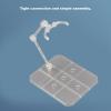Agatige 10 Sets Action Figure Stand, Transparent Acrylic Flexibly Adjusted Action Base Base Doll Model Support Stand for Support Dolls Model view 2