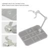 Agatige 10 Sets Action Figure Stand, Transparent Acrylic Flexibly Adjusted Action Base Base Doll Model Support Stand for Support Dolls Model view 3
