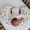 Watercolor Dinosaurs Nursing Pillow Covers Dino Eggs Leaves Volcano Adventure Stretchy Soft Nursing Cover for Breastfeeding Pillow Jungle Animal Pillow Slipcover for Baby Girls Boys Newborn Nursery view 2