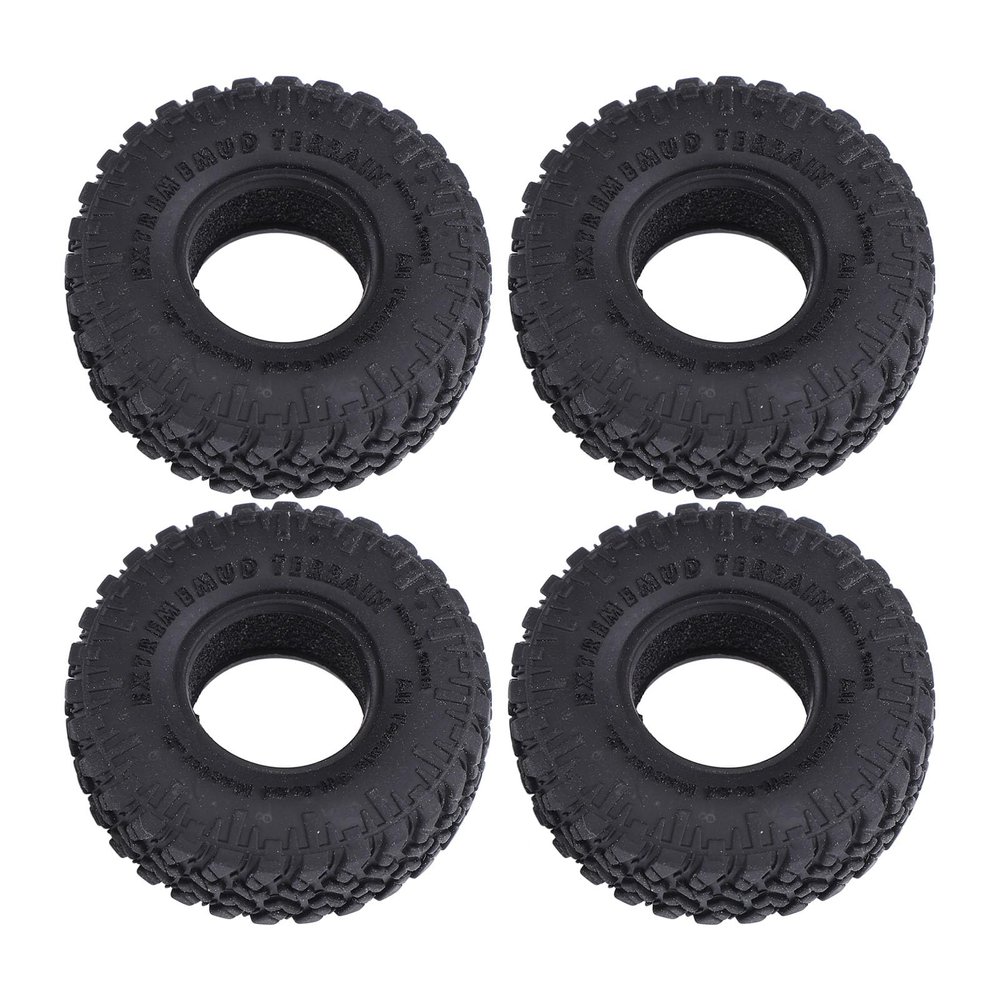 4Pcs 1in RC Car Wheels Rubber Sponge Lining 55x19mm RC Car Tires Tyres Replacement for Axial SCX24 FMS FCX24 AX24 1/18 1/24 RC Crawler Car