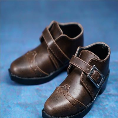 1/3 BJD Doll Figure Leather Shoes for Movable Doll Action Figure Miniatures Accessories(Brown)